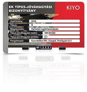 Lézerdetektor, sebességmérő jelző és parkoló segéd,  Kiyo D Lite4