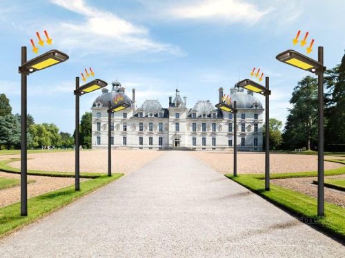 Napelemes udvari kerti LED lámpa mozgásérzékelővel ML118COBLED