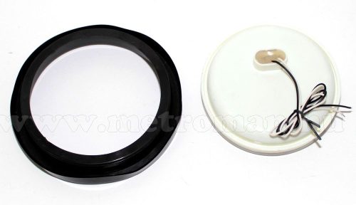 Autós, kör alakú, 24 Voltos LED lámpa, piros, LA-564R