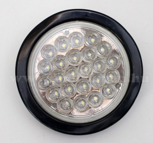 Autós, kör alakú, 24 Voltos LED lámpa, fehér, LA-564W