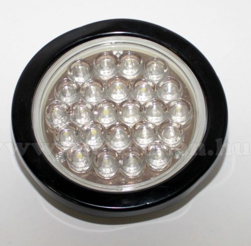 Autós, kör alakú, 24 Voltos LED lámpa, fehér, LA-564W