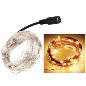   12 Voltos micro LED-es fényfüzér MLED-100-WW-12V Meleg Fehér