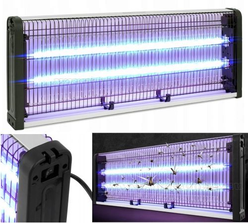 Nagyméretű elektromos szúnyog és rovarölő lámpa, rovarcsapda UV fénnyel MLG-D40W-UV