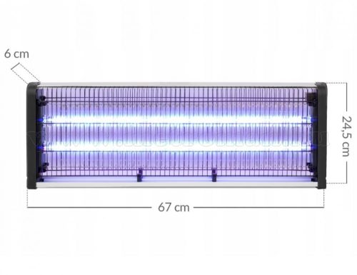 Nagyméretű elektromos szúnyog és rovarölő lámpa, rovarcsapda UV fénnyel MLG-D40W-UV
