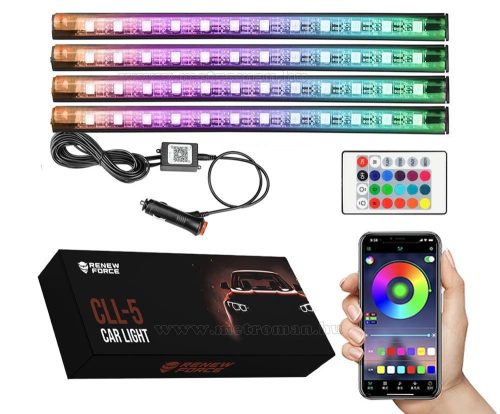 iOS Android vezérlésű Autós RGB LED belső világítás MLL5RGB