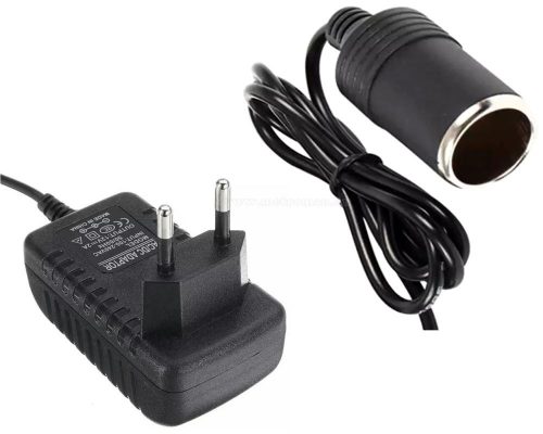 Adapter Hálózati tápegység szivargyújtó aljzattal 230/12V 2 Amper MLP53