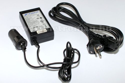 Adapter, hálózati tápegység szivargyújtó aljzattal, 230/12V, 5 Amper, G74