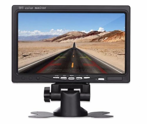 Autós 7" TFT LCD monitor Mlogic MM-0008 12/24V