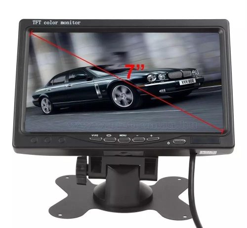 Autós 7" TFT LCD monitor Mlogic MM-0008 12/24V