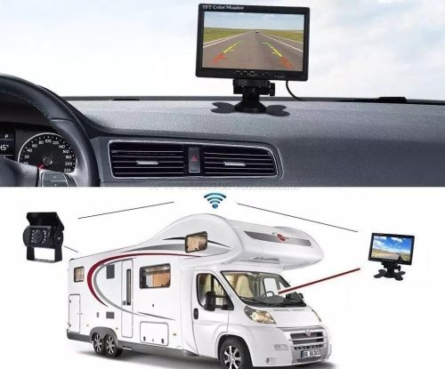 Autós 7" TFT LCD monitor Mlogic MM-0008 12/24V