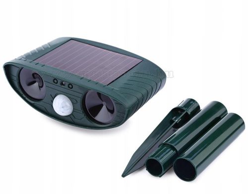  Napelemes Ultrahangos Kutya Macska Róka kisállat riasztó MM0009-SOLAR