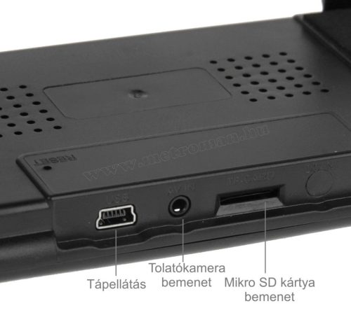 Autós kétkamerás DVR menetrögzítő és tolató kamera, MM011 FHD