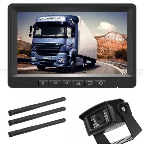 Digitális vezeték nélküli tolatókamera szett 7"-os HD LCD monitorral MM0205-HD 12/24 Volt