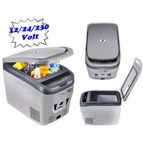   Autós és hordozható 12-24 Volt kompresszoros hűtőláda MM0207-12/24V-35L