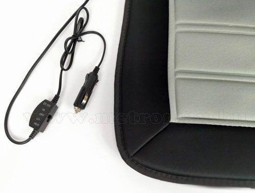 Autós ülésfűtés fűthető ülésborító Szürke-Fekete MM032BS