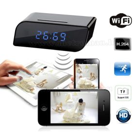   Órába rejtett SD kártyás, DVR rögzítős Wifi IP megfigyelő kamera M0450HD