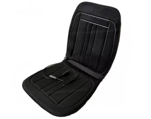 Autós ülésfűtés fűthető ülésborító fekete plüss MM045SZETT Kétüléses csomag