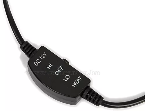 Autós ülésfűtés fűthető ülésborító fekete plüss MM045SZETT Kétüléses csomag