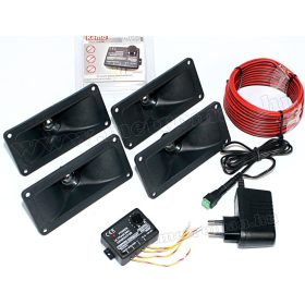   Ultrahangos, 4 hangszórós kisállat riasztó csomag Kemo M048EX