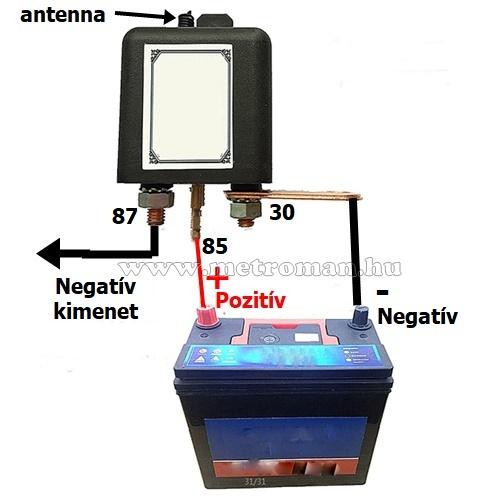 Távirányítós DC áramtalanító Relé, nagyteljesítményű kapcsoló modul 12V 120A MM0602DC