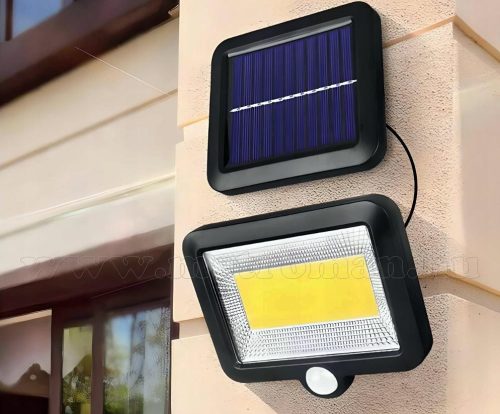 Napelemes mozgásérzékelős lámpa, LED kerti lámpa MM0719-SOLAR