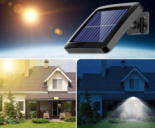 Napelemes mozgásérzékelős lámpa, LED kerti lámpa MM0719-SOLAR