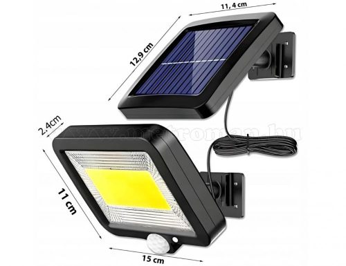 Napelemes mozgásérzékelős lámpa, LED kerti lámpa MM0719-SOLAR