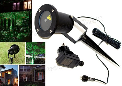 Kültéri színes Lézer fény projektor, kerti hangulat világítás M0760/1