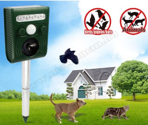 Ultrahangos, Napelemes univerzális kisállat riasztó Mlogic M0779