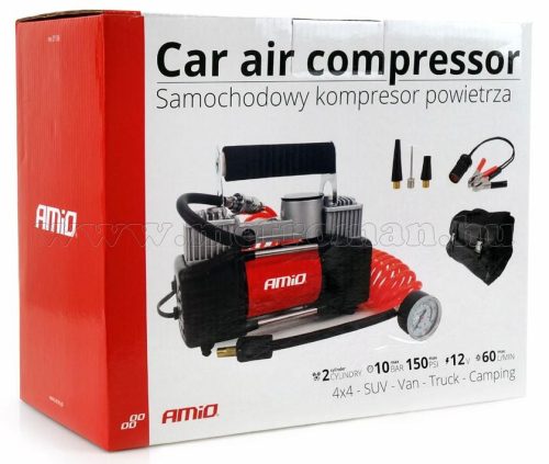 Kéthengeres fémdugattyús Autós kompresszor, autópumpa MM1136