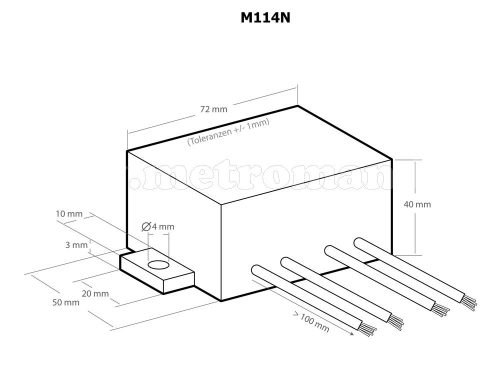 Lámpa villogtató modul, Kemo M114N