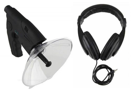 Irányított parabolikus mikrofon fejhallgatóval és optikával MM1183