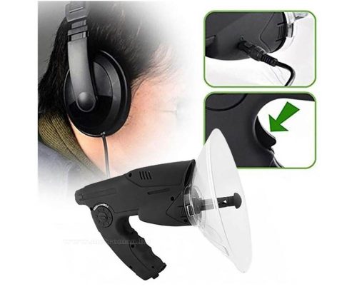 Irányított parabolikus mikrofon fejhallgatóval és optikával MM1183