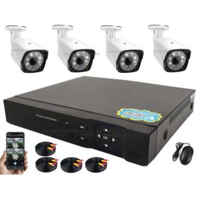   4 kamerás AHD DVR biztonsági megfigyelő kamera rendszer MM1219-FHD