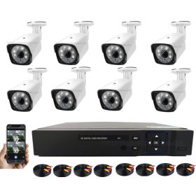   8 kamerás AHD DVR biztonsági megfigyelő kamera rendszer MM1220-FHD