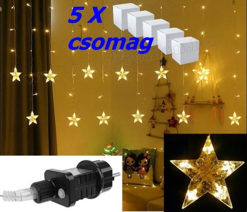 Karácsonyi csillag LED fényfüzér 5 db-os csomag M1320LED-5X 