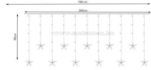 Karácsonyi LED fényfüzér csillag M1322LED