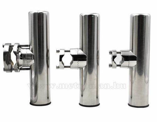 Rozsdamentes horgászbot tartó hajóra, csőre szerelhető MM13902