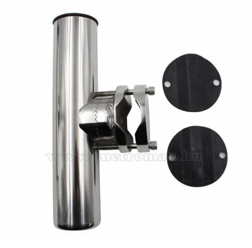 Rozsdamentes horgászbot tartó hajóra, csőre szerelhető MM13902