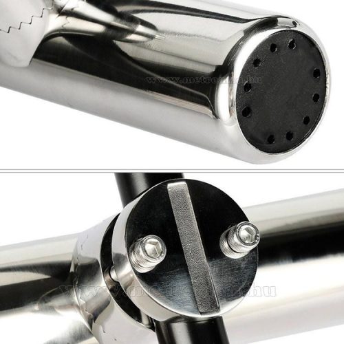 Rozsdamentes horgászbot tartó hajóra, csőre szerelhető MM13902