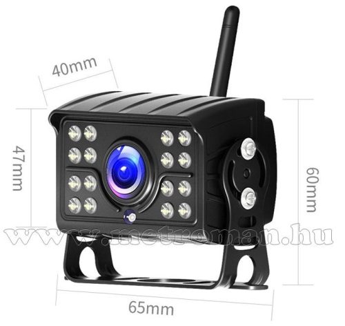 Digitális vezeték nélküli tolatókamera szett 7"-os HD LCD monitorral MM1401-HD 12/24 Volt