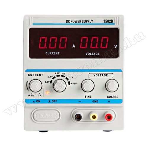 Univerzális szabályozható Labor tápegység 0-15 Volt 2 Amper M1502D