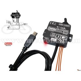   Kerékpár dinamóra köthető, Mobiltelefon, GPS Navigáció USB töltő, Kemo M172