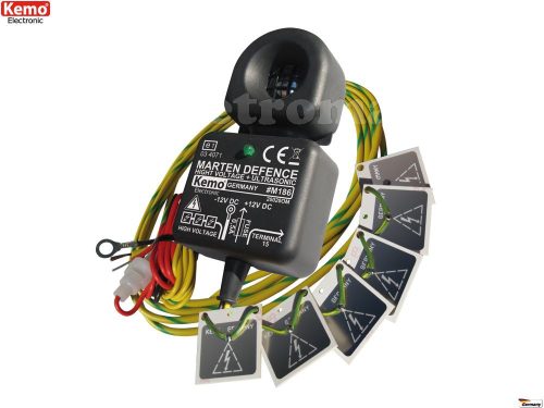 Nagyfeszültségű és ultrahangos nyestriasztó szett,  KEMO M186