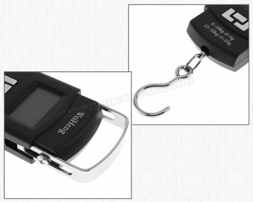 Digitális kézi mérleg, poggyászmérleg M199B