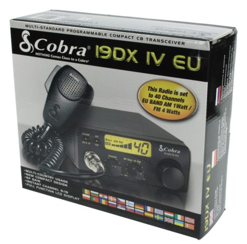 CB rádió, AM 1 W / FM 4 W COBRA 19DXIVEU