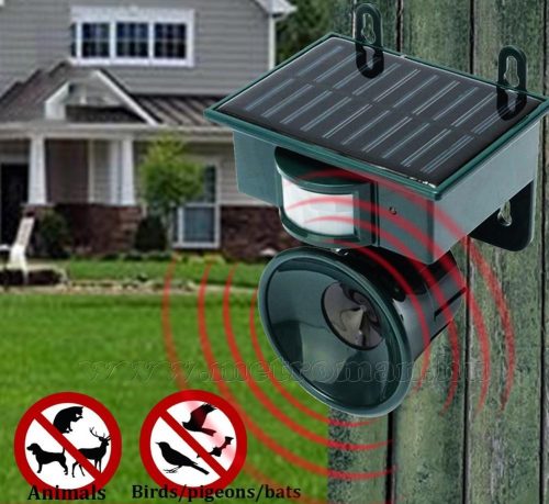 Napelemes Ultrahangos nagyteljesítményű multifunkciós kisállatriasztó MM2002-Solar