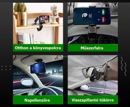 Autós műszerfalra csíptethető telefontartó MM202D