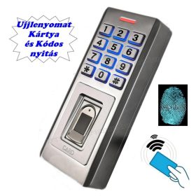   Kódos Kártyás és Ujjlenyomat olvasós beléptető Mlogic MM209-RFID