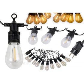   Retro Vintage Filament LED kültéri kerti LED fényfüzér 10 LED izzó 10 méter MM2301-10LED